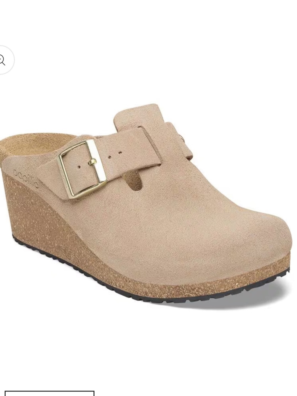 Birkenstock Papillio Fanny Clog Wedges Suede | Women’s Size 36